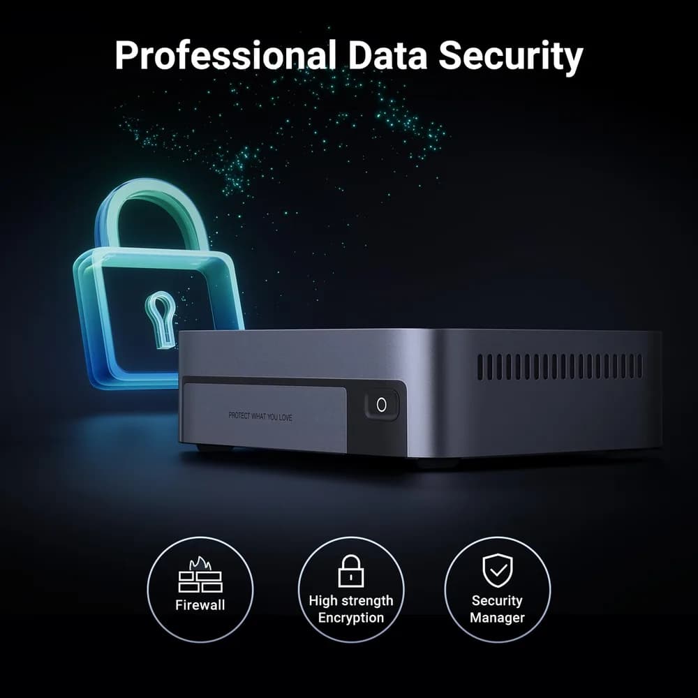 NAS Ugreen "DXP480T Plus", CPU i5 4.40 GHz, RAM DDR5 8Gb max 64Gb, M.2 8Tx4, LAN 10Gbx1, 2xUSB3, 2xThunderbolt4, HDMI 2.1 8K, "25892B" - 6941876267484 — miniatură