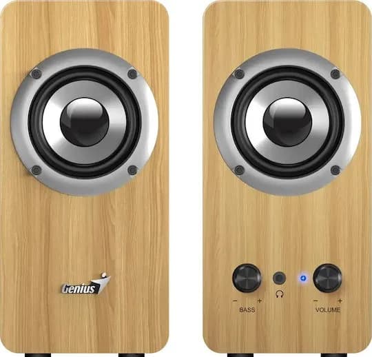 BOXE GENIUS 2.0, RMS: 10W (2 x 5W), bass control, mufa casti, Line-in 3.5mm, pine wood, "SP-HF400" "31730058401"