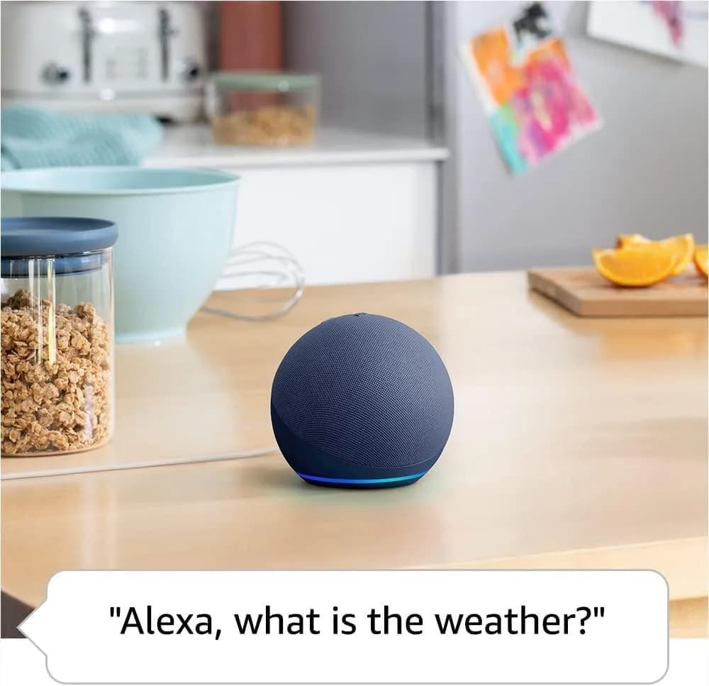 Amazon Echo Dot 5, with Alexa, Blue "B09B93ZDG4"