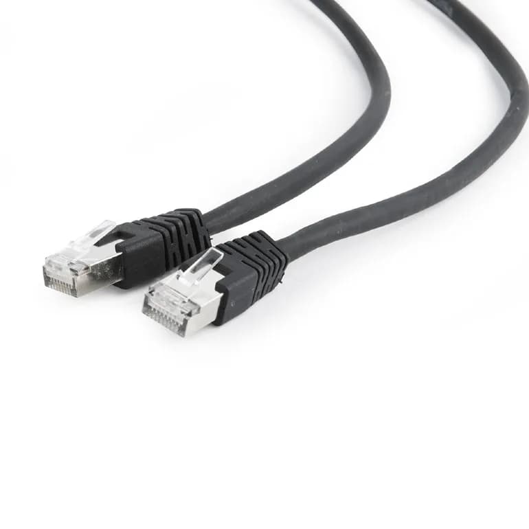 PATCH CORD S/FTP GEMBIRD Cat6a, LSZH, cupru, 3 m, negru, AWG27, dublu ecranat "PP6A-LSZHCU-BK-3M"