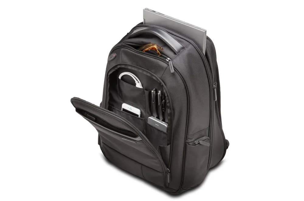 RUCSAC KENSINGTON, pt. notebook de max. 17 inch, 1 compartiment, buzunar frontal x 3 | buzunar lateral x 2, waterproof, poliester, negru, "K60381EU" — miniatură
