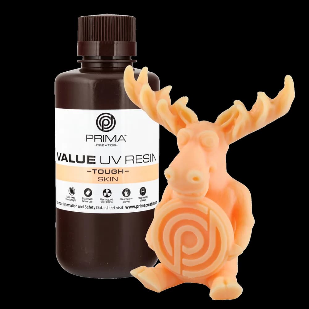 Rășină 3D PrimaCreator Value Tough UV (ABS Like) – 500 g – Skin