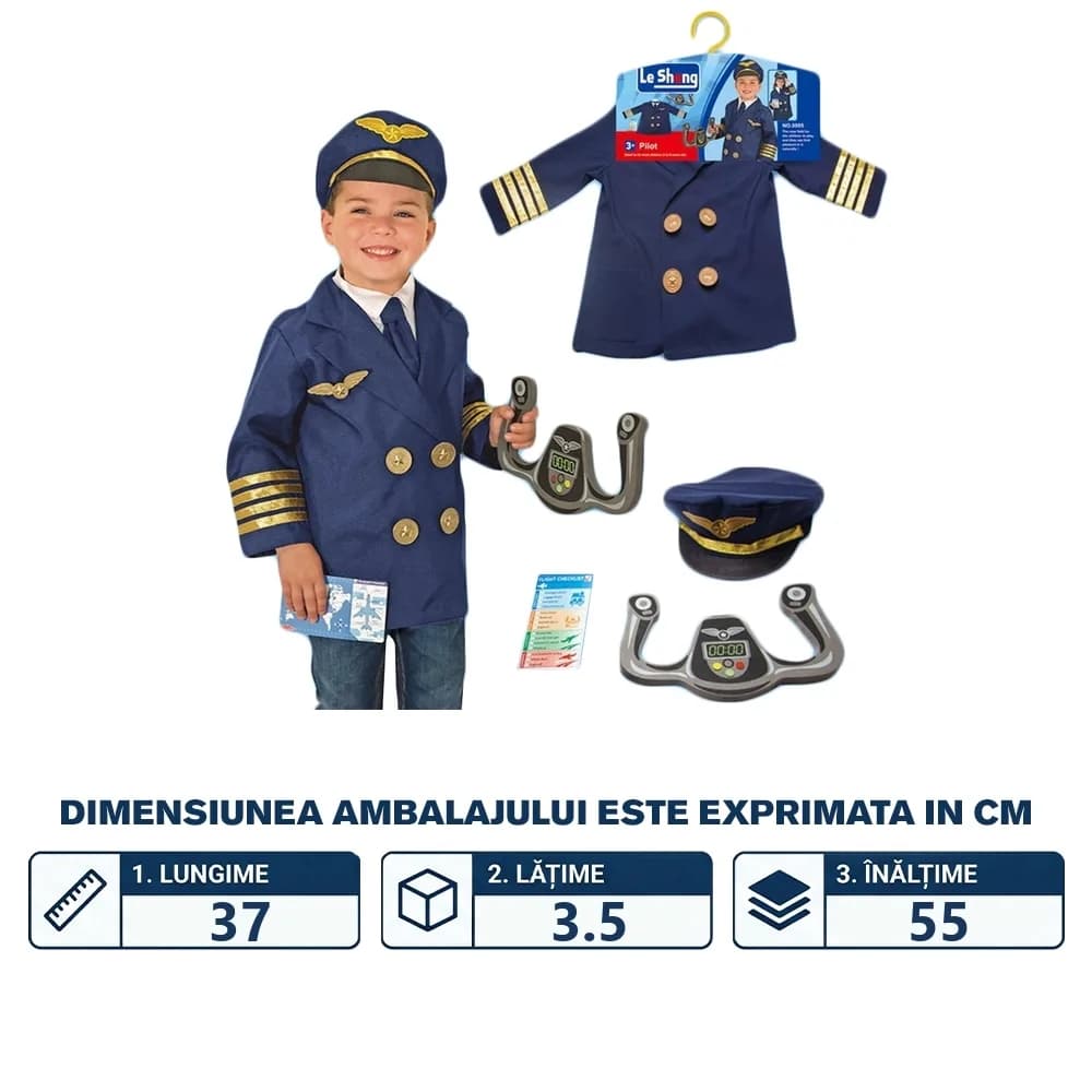Costum Pilot, cu accesorii — miniatură