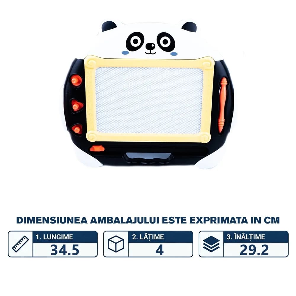 Tablita magica + stampile, Panda — miniatură