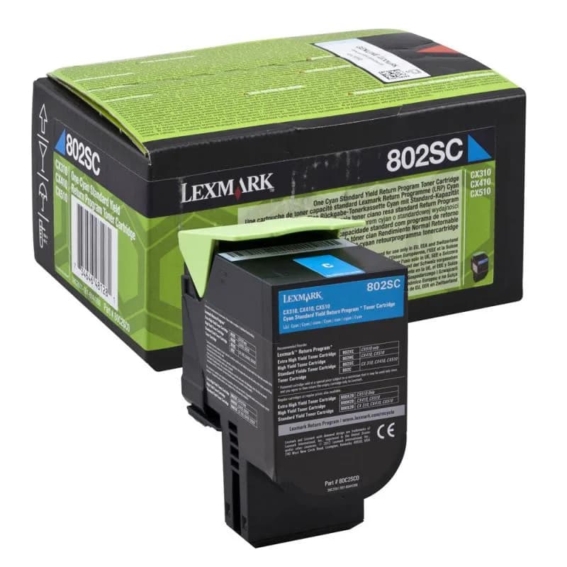 Toner Lexmark 80C2SC0, Cyan