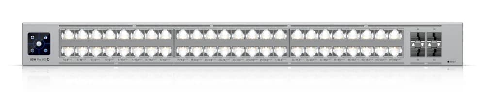 Ubiquiti Layer 3 Etherlighting USW-Pro-XG-48-PoE-EU (32) 10 GbE, (16) 2.5 GbE PoE, and (4) 25G SFP28 ports "USW-PRO-XG-48-POE-EU" — miniatură