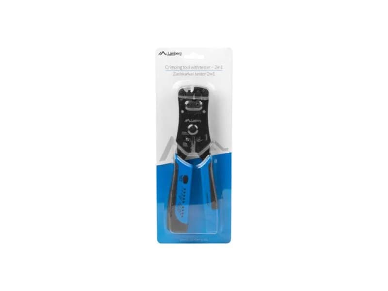 CRIMPING TOOL RJ45 RJ11 RJ12 + CABLE TESTER LANBERG, POWER SUPPLY 4x LR44