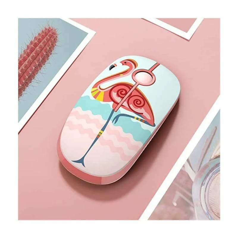 Mouse Gaming Wireless TELLUR Flamingo, 16000 DPI, roz — miniatură