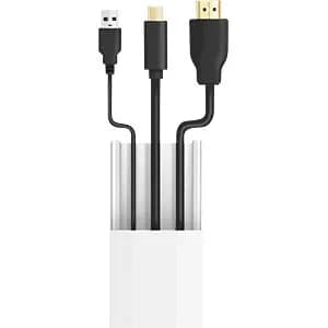 SET canal cablu cu acesorii Logilink, montaj pe perete, 67 piese, 9 x canal 30x15x432mm, plastic, alb, "KAB0110" — miniatură