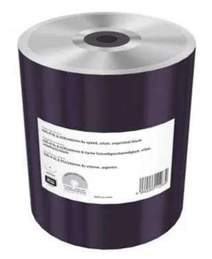 MediaRange DVD+R Double Layer 8.5GB|240min 8x speed, silver, unprinted/blank,Shrink 100 "MR472" — miniatură