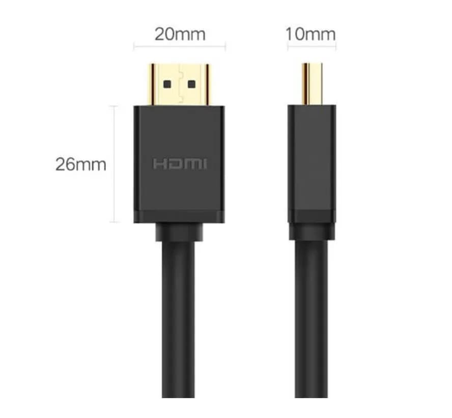 CABLU video Ugreen, "HD104" HDMI (T) la HDMI (T), rezolutie maxima 4K UHD (3840 x 2160) la 60 Hz, conectori auriti, 20m, negru "10112" - 6957303811120 — miniatură