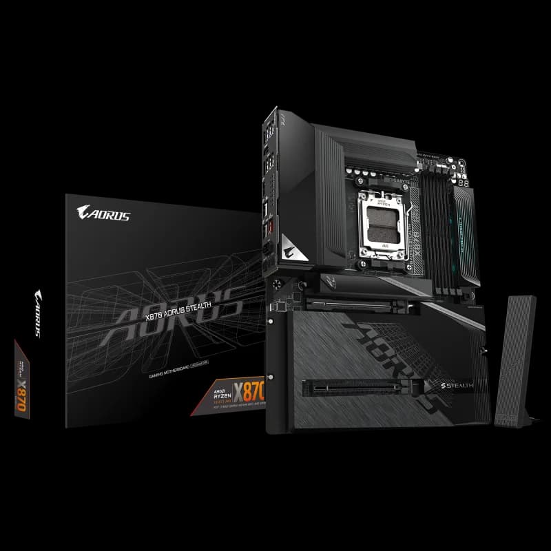 Placa de baza Gigabyte X870 AORUS STEALTH, Socket AM5, DDR5, ATX