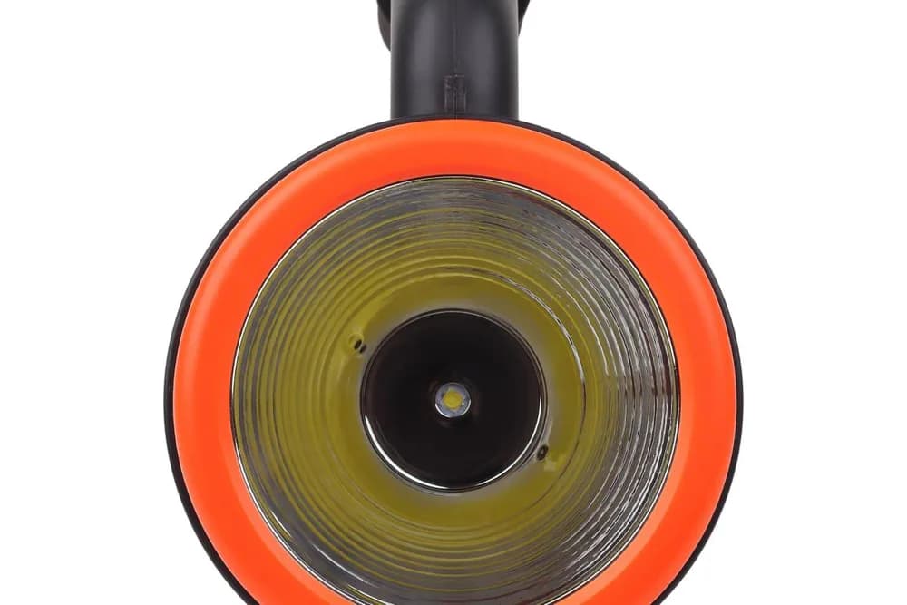 Lanterna LED de mana Ledvance Spotlight, 3W + 1W COB, 300 lm, lumina rece (6500K), 4 moduri de iluminare, acumulator Li-Ion 2x1200mAh, IP20, cablu incarcare USB inclus, Portocaliu/Negru — miniatură