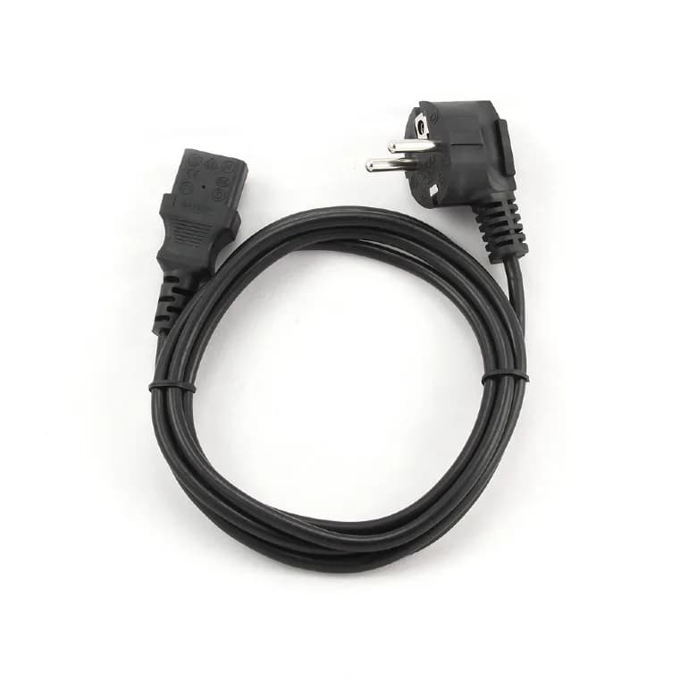 CABLU alimentare GEMBIRD 1m, intrare Shucko, iesire C13, 6A, black, "PC-186-1M" — miniatură