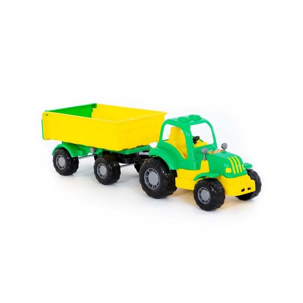 Tractor cu remorca - Hardy, 44x13x14 cm, Polesie — miniatură