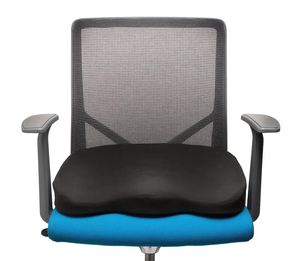 PERNA ERGONOMICA KENSINGTON, pentru scaun, spuma cu emmorie, husa lavabila, negru, "K55805WW" — miniatură