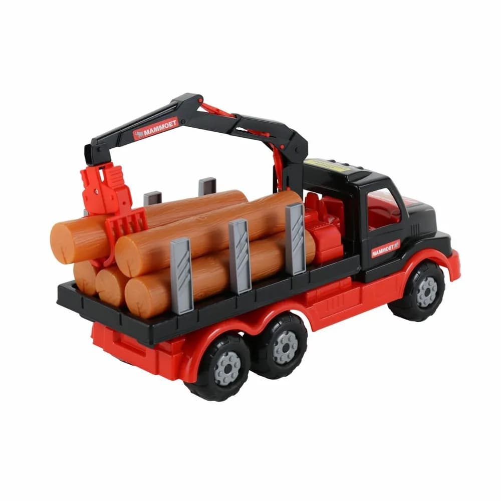 Camion cu lemne - Mammoet, 47x16x26 cm, Polesie — miniatură