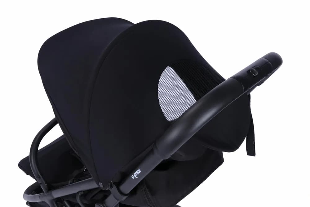 Carucior sport U-Grow autofold, 0-48 luni, negru — miniatură