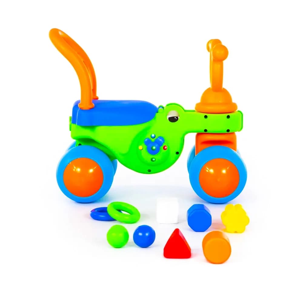 Bicicleta fara pedale, Crocodil, 49.5x35x42.5 cm, Polesie — miniatură
