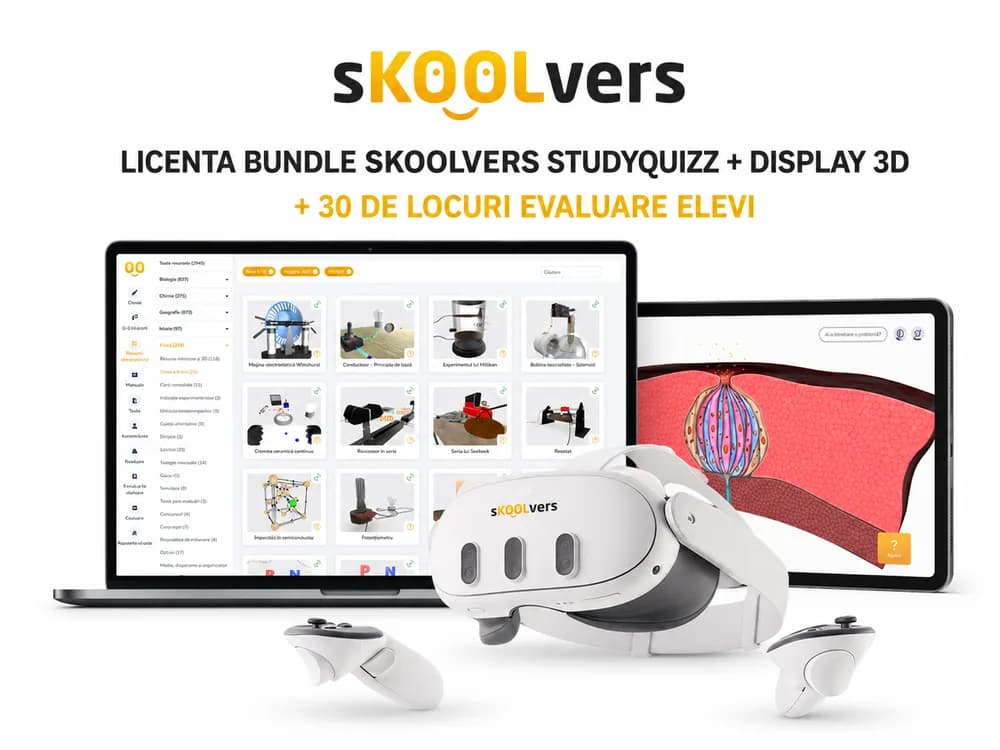 Licenta Skoolvers Bundle SmartLab lectii interactive in timp real, licenta 1 / 3 ani