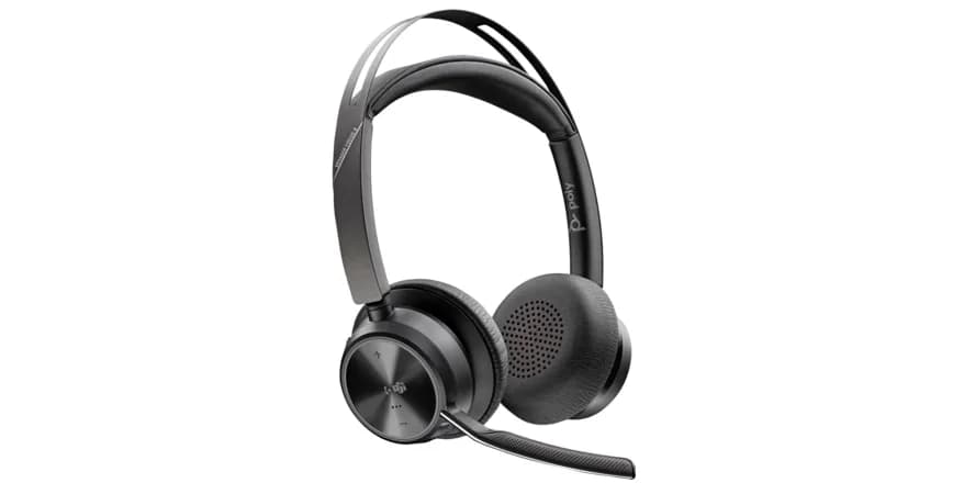 Casti Head-band Poly Voyager Focus 2, Wireless, noise-canceling, Negru