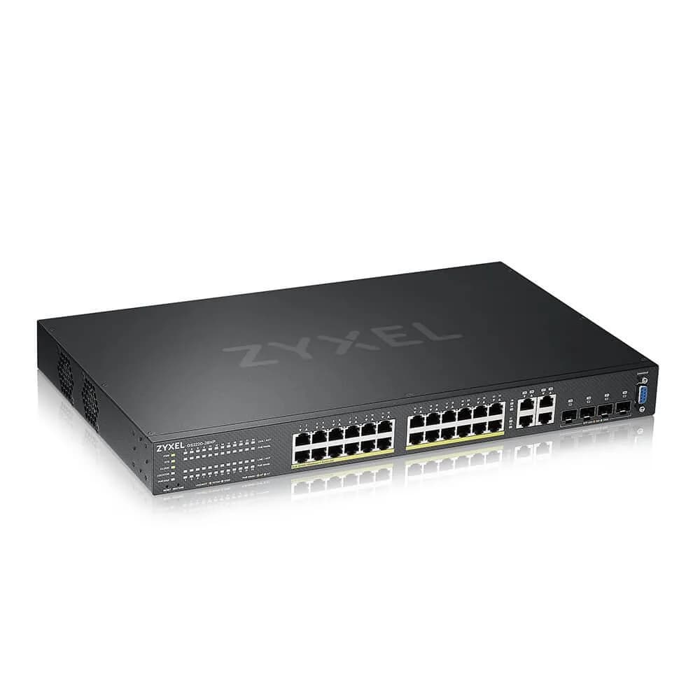 SWITCH PoE ZYXEL, port Gigabit x 24, SFP SFP x 4, managed, rackabil, carcasa metalica, "GS2220-28HP-EU0101F"