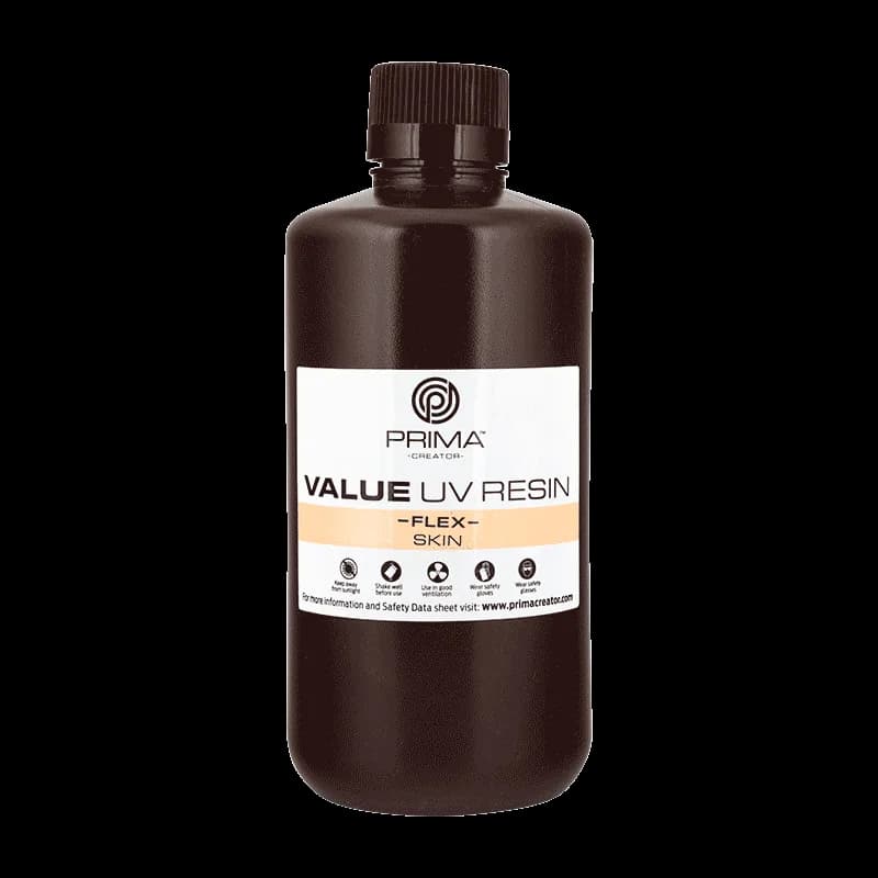 Rășină 3D PrimaCreator Value Flex UV – 1 kg – Skin — miniatură