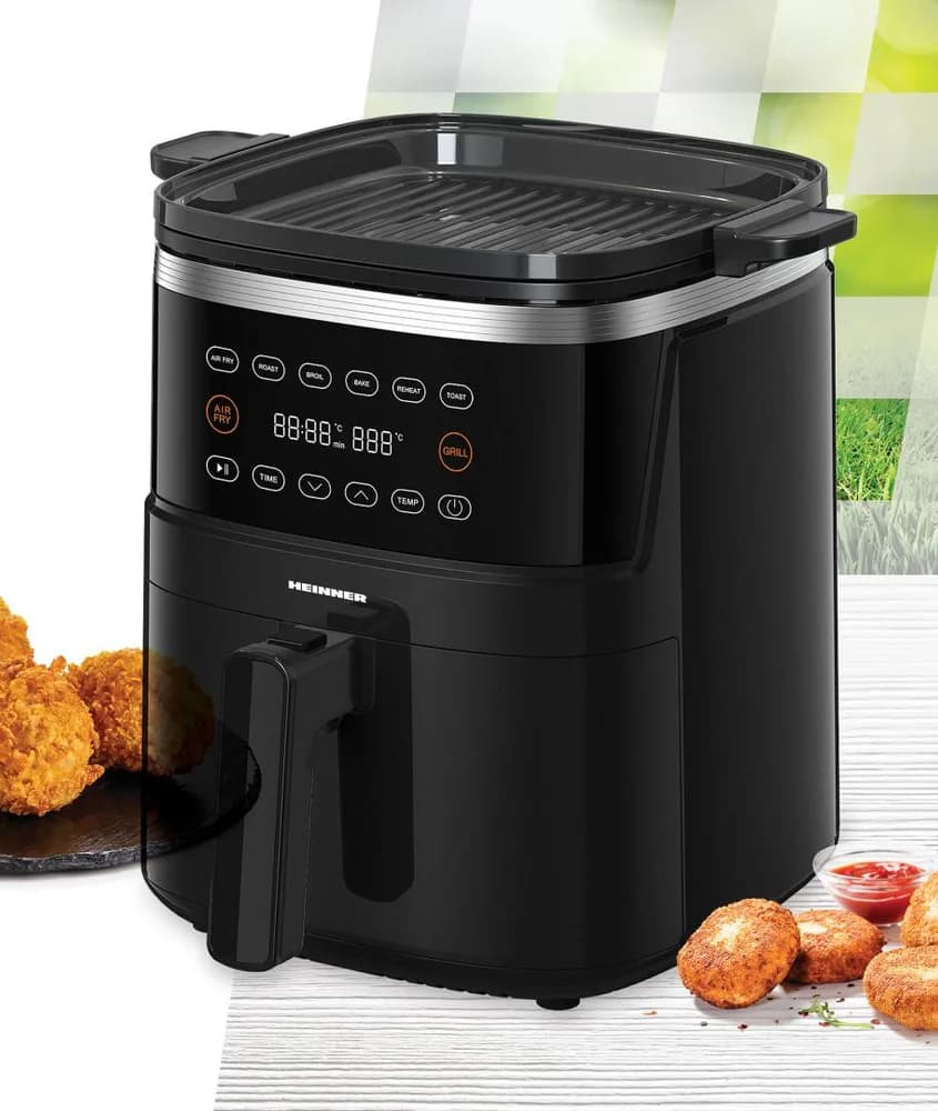 FRITEUZA CU AER CALD SI GRILL HEINNER VastCook HAFG-B5BK2600 — miniatură