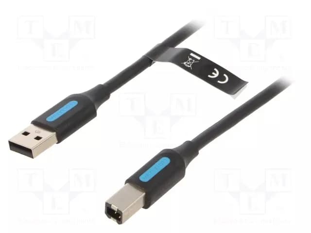 Cablu USB imprimanta Vention, USB 2.0-A (T) la USB-B (T), 5M, negru , "COQBJ" - 6922794748590