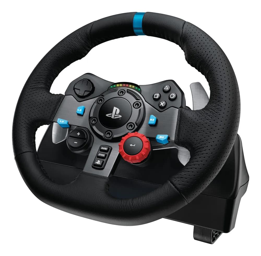 LOGITECH G29 EU + G435 Black Gaming Controller Aluminium Black USB Steering wheel + pedals + headset PC "991-000539" — miniatură
