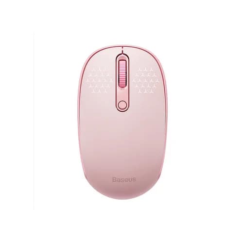 MOUSE Baseus PC sau NB wireless, 2.4GHz si Bluetooth, optic, 800/ 1200/1600 dpi,butoane/scroll 3/1, roz,"B01055503413-00" - 6932172632854