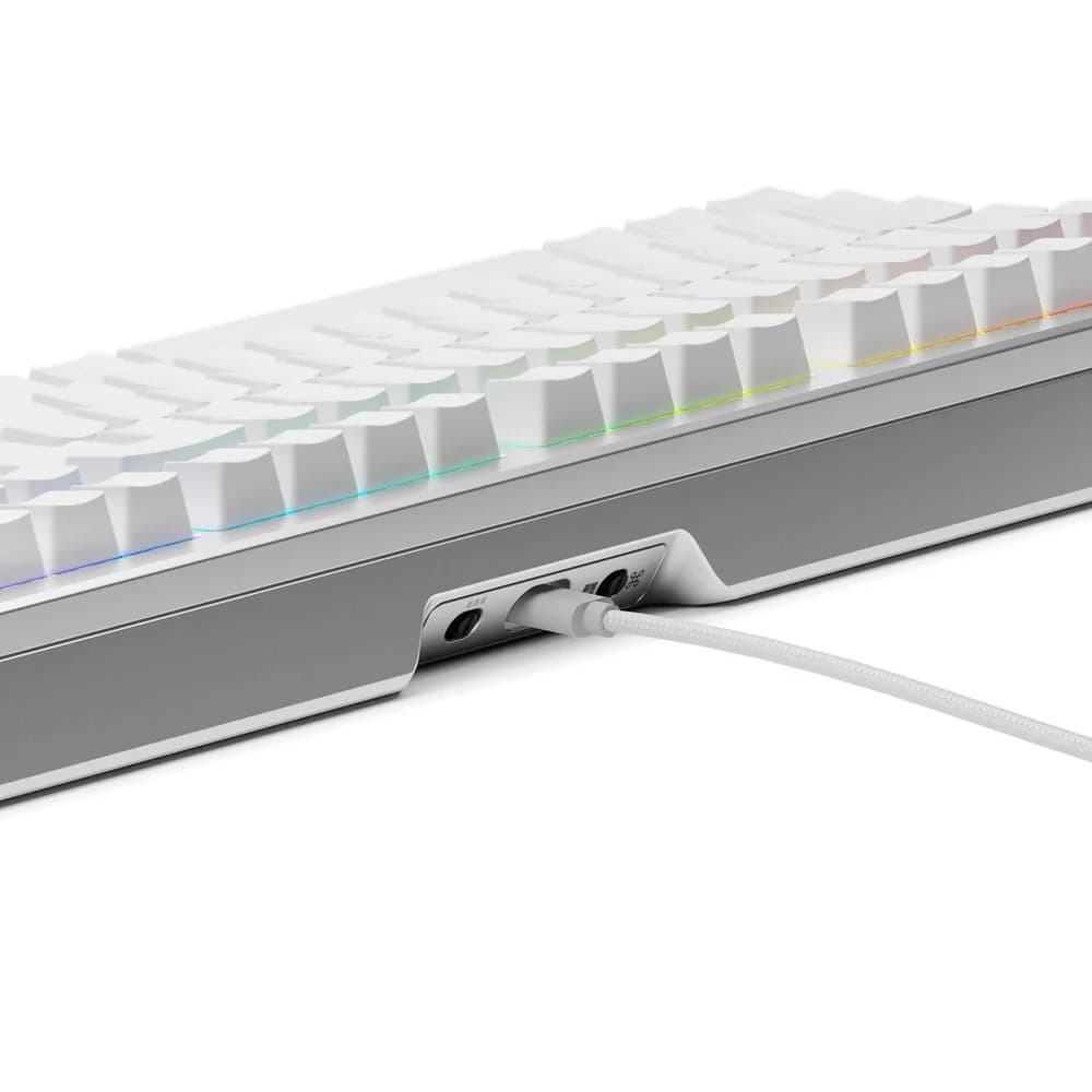 Glorious Tastatura mecanica GMMK 3 PRO 100% Prebuilt, USB-C, Fox Switches, US layout, 104 taste, Gri "GLO-KB-GMMK3-PRO-100-PB-FOX-W-SIL-US" — miniatură