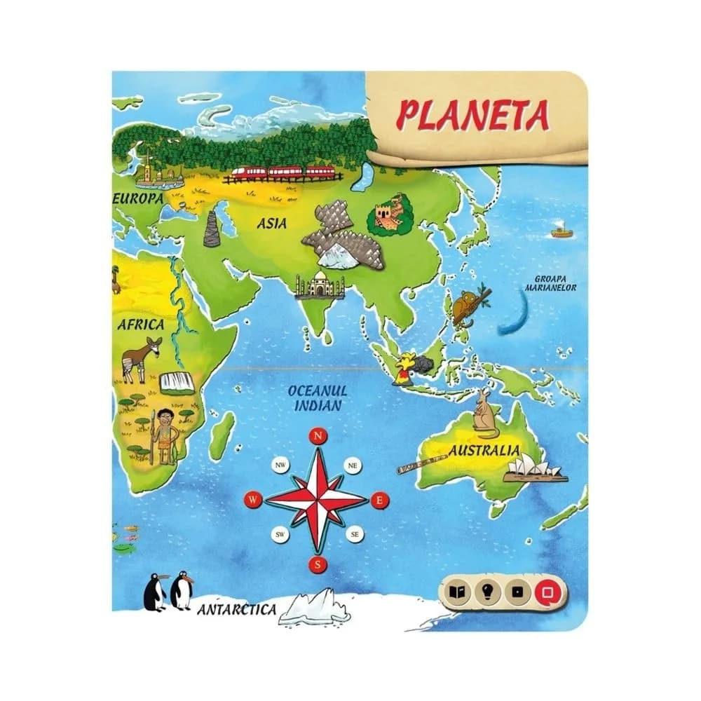 Raspundel Istetel, Carte - Atlasul Lumii, ALBI - BLACKFIRE — miniatură