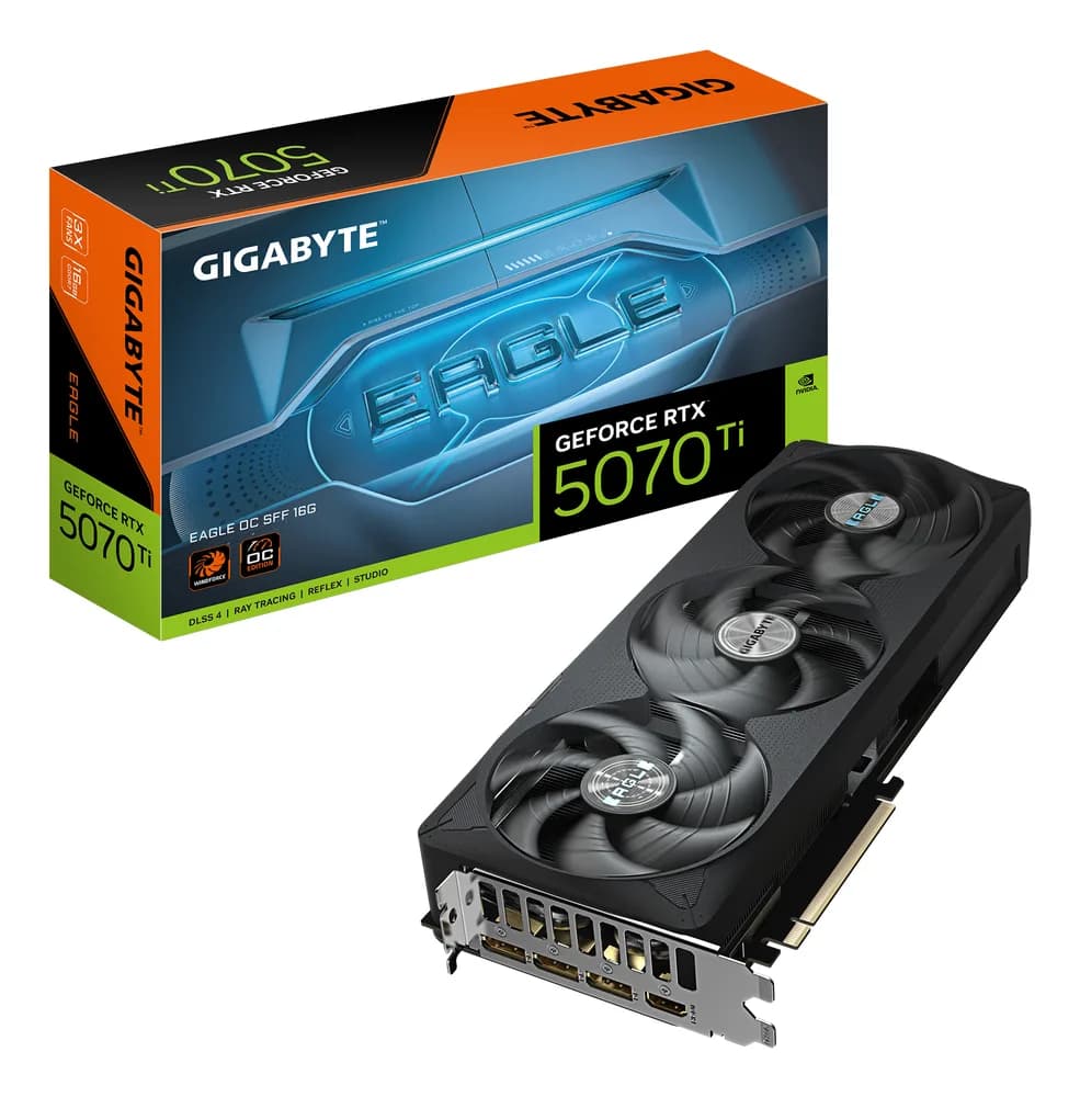 Placa video Gigabyte GeForce RTX 5070 Ti Eagle OC SFF 16G, 16384 MB GDDR7 "GV-N507TEAGLE OC-16GD"