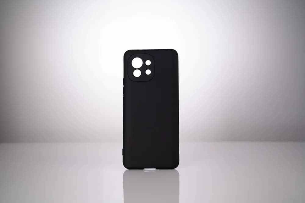 Husa Xiaomi Mi 11 5G Spacer, negru, grosime 2mm, material flexibil silicon + interior cu microfibra "SPPC-XI-MI-115G-SLK" — miniatură