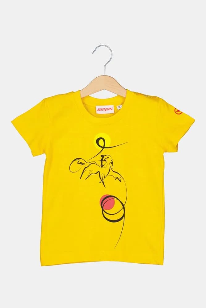 TSHIRT CASUAL C CAL PEGAS YELLOW-6 — miniatură