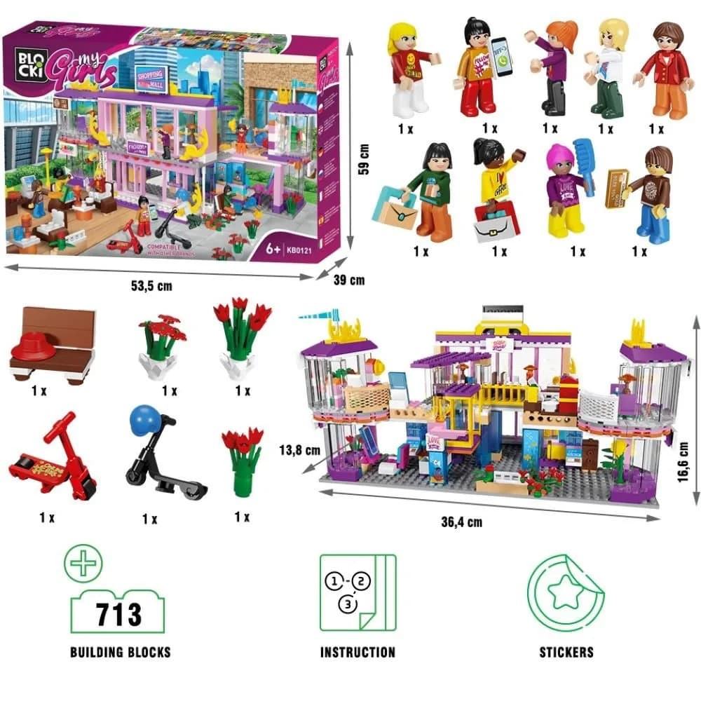 Blocki my girls, Centrul comercial, 713 piese — miniatură