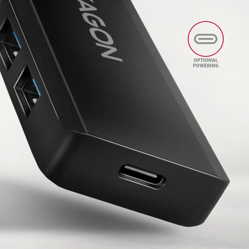 Hub USB AXAGON USB-C 5Gbps TRAVEL "HUE-C1C" — miniatură