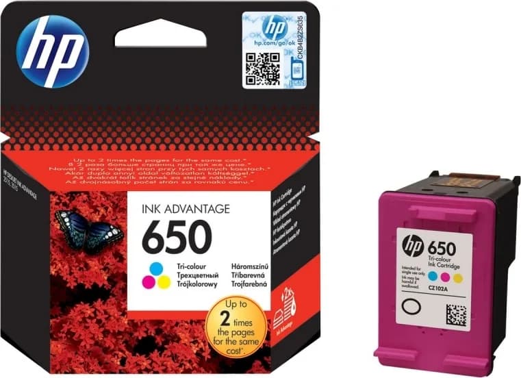 Cartus Cerneala Original HP Color, nr.650, pentru DJ 1015|1515|2515|2545|2645|3515|3545|4515, "CZ102AE"