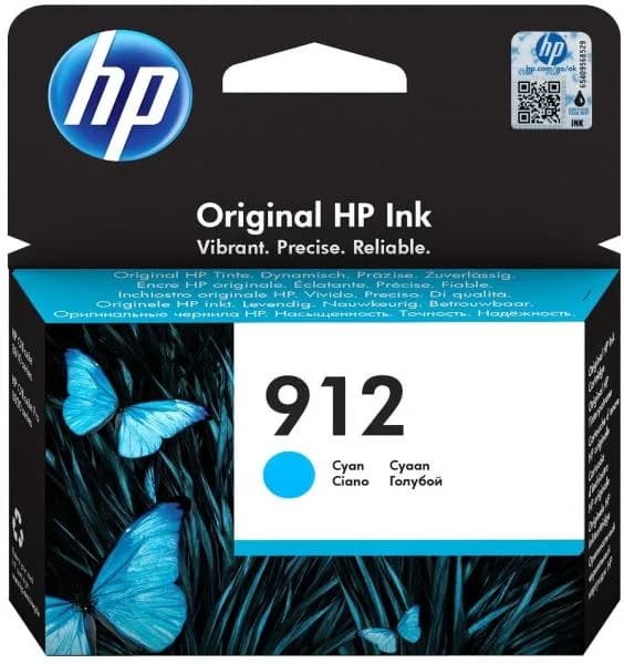 Cartus Cerneala Original HP Cyan, nr.912, pentru OfficeJet 8013|8023, 0.315K, "3YL77AE"