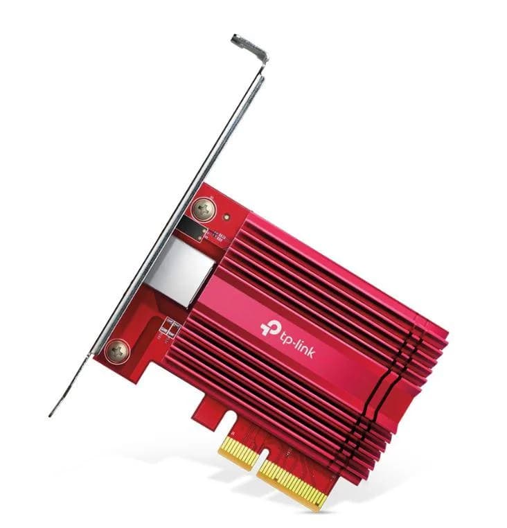 TP-LINK Adaptor de rețea 10 Gbps PCIe, Standarde și Protocoale: IEEE 802.3, IEEE 802.3u, IEEE 802.3ab, IEEE 802.3bz, IEEE802.3an, IEEE802.3az, IEEE 802.3x, Interfață: 1× Slot PCI Express 3.0 ×4, 1× Port RJ45 Gigabit/Megabit, Rate de transfer: 100 Mbps, 1 Gbps, 2.5 Gbps, 5 Gbps, 10 Gbps pentru modul
