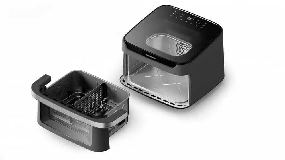 FRITEUZA DUBLA CU AER CALD HEINNER AirBake Revolution HAF-C10DB22GREY — miniatură