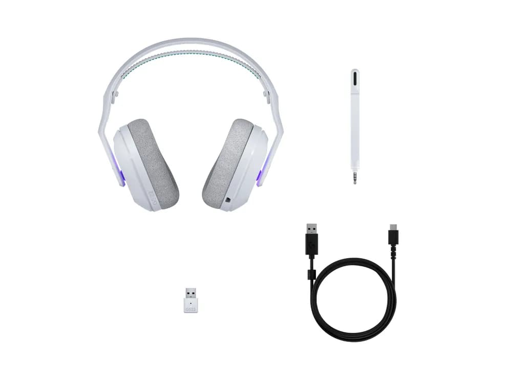 LOGITECH G522 LIGHTSPEED Wireless Gaming Headset - WHITE - EMEA28i-935 - 2.4GHZ "981-001550" — miniatură