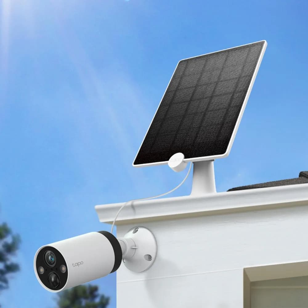 TP-LINK PANOU SOLAR PENTRU CAMERE TAPO TAPO A200, Captează energie solară și oferă alimentare non-stop pentru camerele Tapo care funcționează cu acumulatori (Tapo C420 și Tapo C400).Putere de încărcare de până la 4.5 W, 237.96 x 174.85 x 17.5mm, Port de încărcare micro USB — miniatură