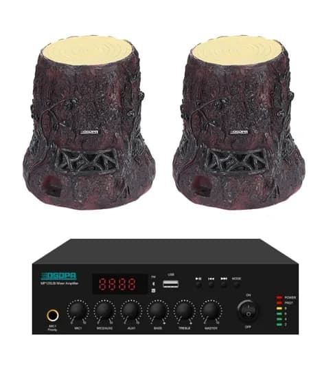 Pachet Sonorizare Terasa / gradina 100V cu DSPPA MP120UB si 2 boxe DSP650, 120W - TG26