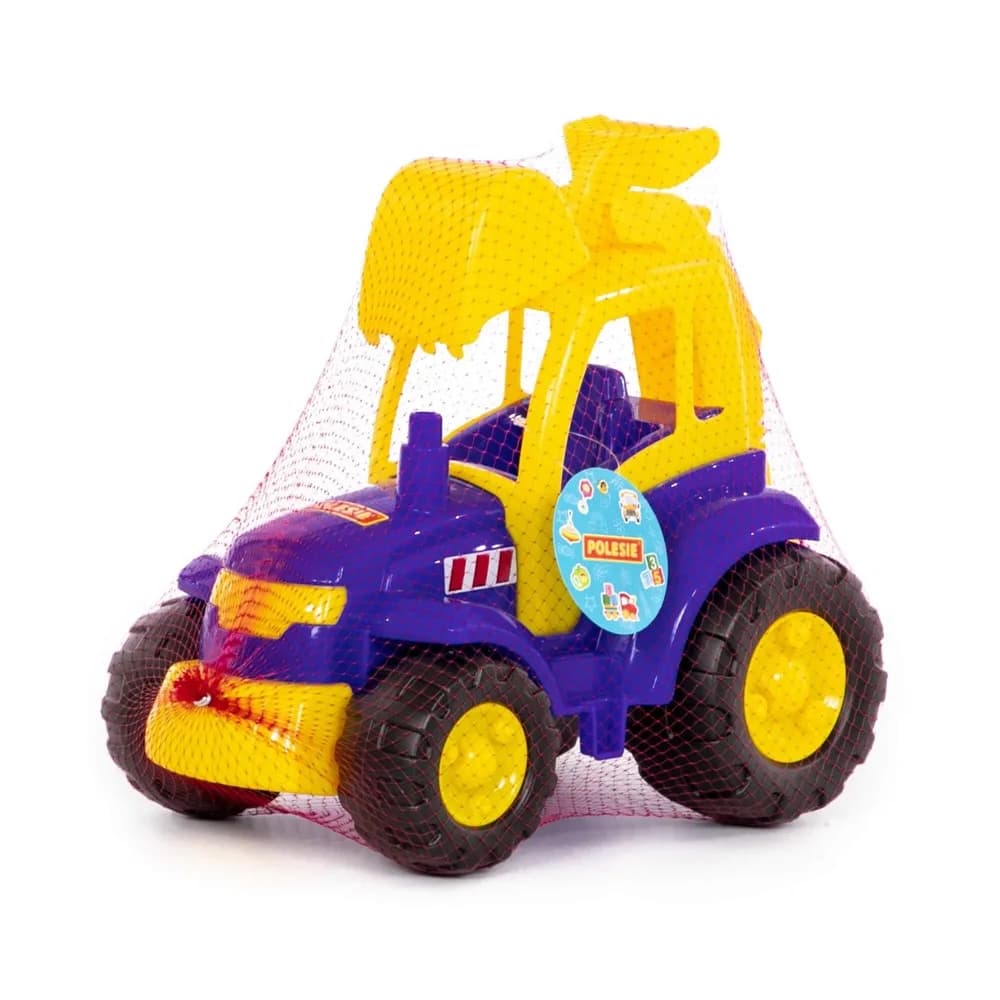 Tractor-excavator - Champion, 36x22x31 cm, Polesie — miniatură