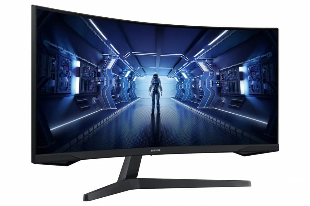 Monitor Samsung 34" LC34G55TWWPXEN, Curvature: 1000R, Diagonal (inch): 34, Diagonal (cm): 86, Aspect ratio: 21:9, Panel: VA, Resolution: 3440x1440, Refresh Rate: 165Hz, Response time MPRT: 1ms, Brightness (max): 250 cd/㎡, Contrast (static) : 2500:1, Contrast (dynamic): Mega Infinity DCR, Viewing — miniatură