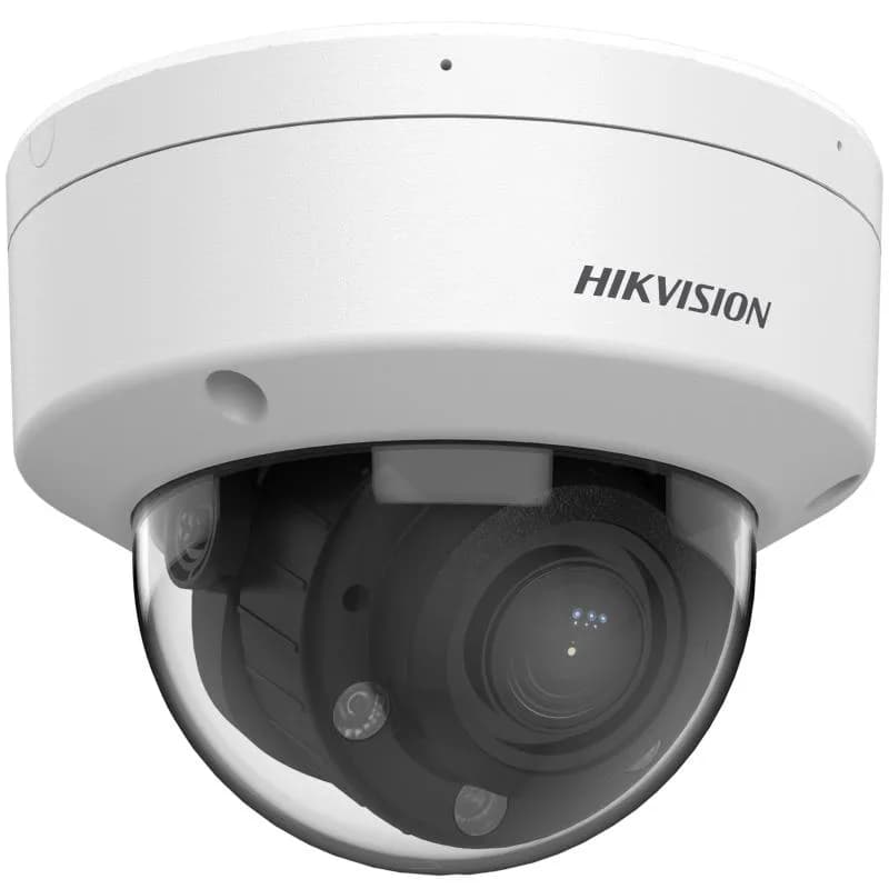 Camera de supraveghere IP Dome 2MP Hikvision DS-2CD1723G2- LIZU(2.8-12MM), lentila varifocala: 2.8-12mm, iluminare min: Color: 0.005 Lux @ (F1.6, AGC ON),B/W: 0 Lux cu lumina alba: 30m, IR: 30m, microfon incorporat, slot card de memorie: microSD/microSDHC/microSDXC maxim 512GB, alarma la evenimente