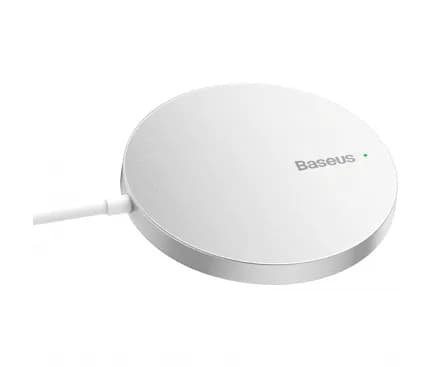 INCARCATOR wireless Baseus Simple Mini3, magnetic, 15W, cablu Type-C la USB 1.2m inclus, argintiu "CCJJ040012" (include TV 0.18lei) - 6932172618650