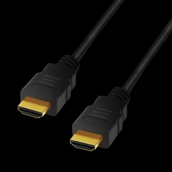 CABLU video LOGILINK, HDMI (T) la HDMI (T) 2.1, 1m, conectori auriti, rezolutie maxima 8K (7680 x 4320) la 60 Hz, plastic, triplu ecranaj, negru, "CH0077" — miniatură